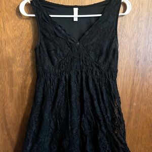Xhilaration Babydoll Black Dress